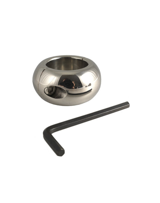 Rimba - Stainless Steel Ballstretcher In Donut Shape 3 Cm. Wide With Alan Key Rimba - Stainless Steel Ballstretcher In Donut Shape 3 Cm. Wide With Alan Key - UABDSM
