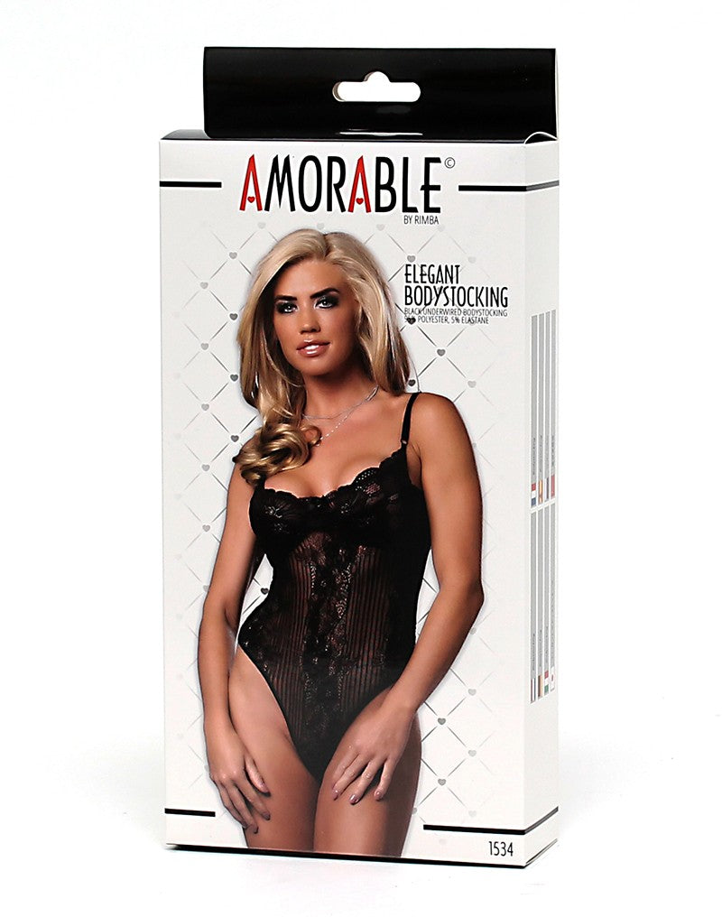 Amorable By Rimba - Bodystocking - Black - UABDSM