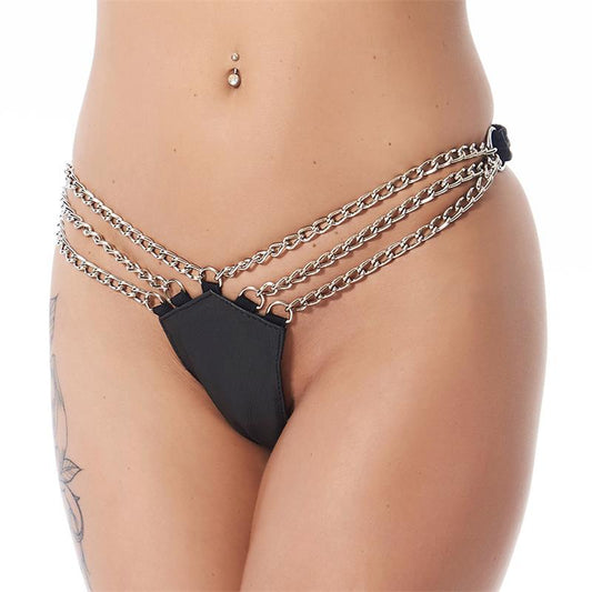 Rimba Bondage Play Briefs with Chains Black Rimba Bondage Play Briefs with Chains Black - UABDSM