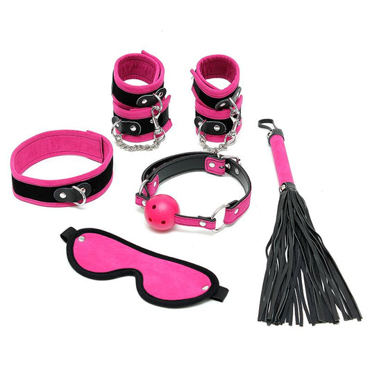 Rimba Bondage Play Complete Restraint Set 6 Pieces Pink Rimba Bondage Play Complete Restraint Set 6 Pieces Pink - UABDSM