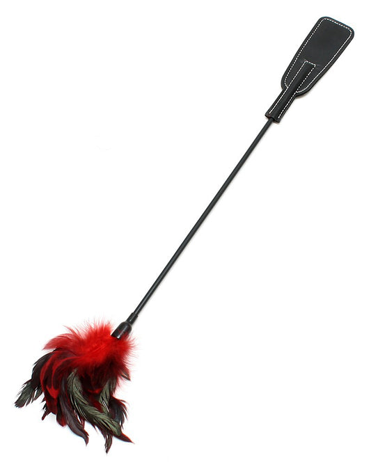 Rimba Bondage Play - Double Pleasure Whip - Red + Black - UABDSM