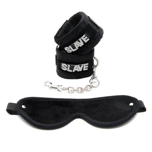 Rimba Bondage Play Handcuffs and Eyemask Black Rimba Bondage Play Handcuffs and Eyemask Black - UABDSM