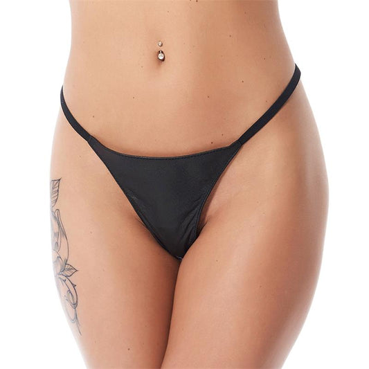 Rimba Bondage Play Thong Black One Size Rimba Bondage Play Thong Black One Size - UABDSM