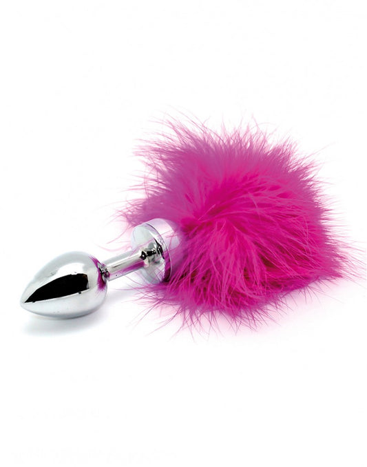 Rimba - Butt Plug SMALL With Pink Feather (unisex) Rimba - Butt Plug SMALL With Pink Feather (unisex) - UABDSM