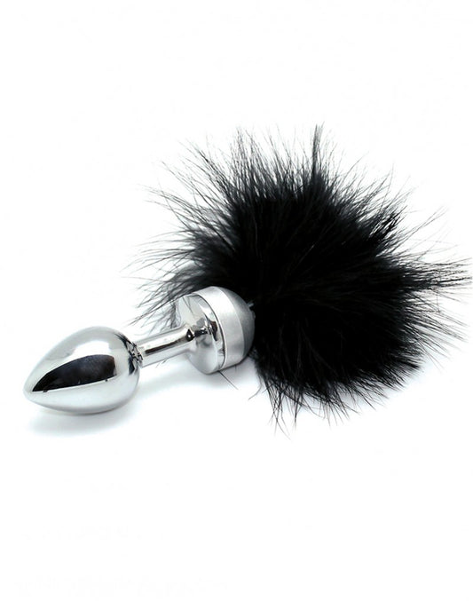 Rimba - Butt Plug SMALL With Black Feather (unisex) Rimba - Butt Plug SMALL With Black Feather (unisex) - UABDSM