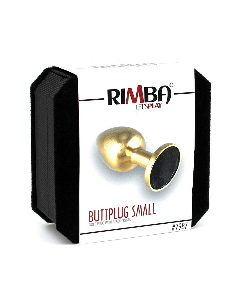Rimba - GOLD Butt Plug SMALL With Cristal (unisex) - UABDSM