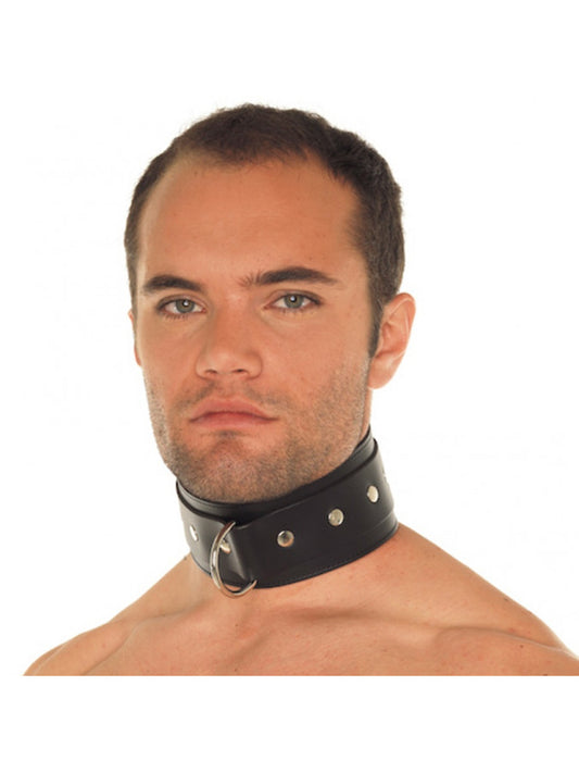 Rimba - Neckcuff With Fleece And Ring In Front. Wide - UABDSM