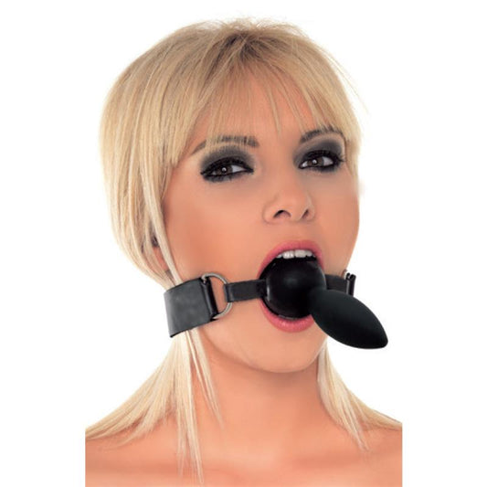 Rimba Latex Play Mouthgag with Dildo Rimba Latex Play Mouthgag with Dildo - UABDSM