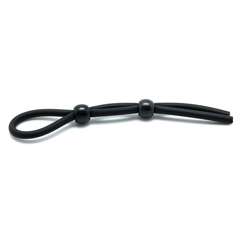 Rimba Latex Play Penis and Ball Strap Black - UABDSM