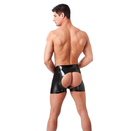 Rimba Latex Play Short with Open Backside Rimba Latex Play Short with Open Backside - UABDSM