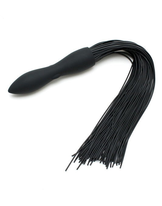 Rimba Latex Play - Whip With Vibrating Dildo - Black Rimba Latex Play - Whip With Vibrating Dildo - Black - UABDSM