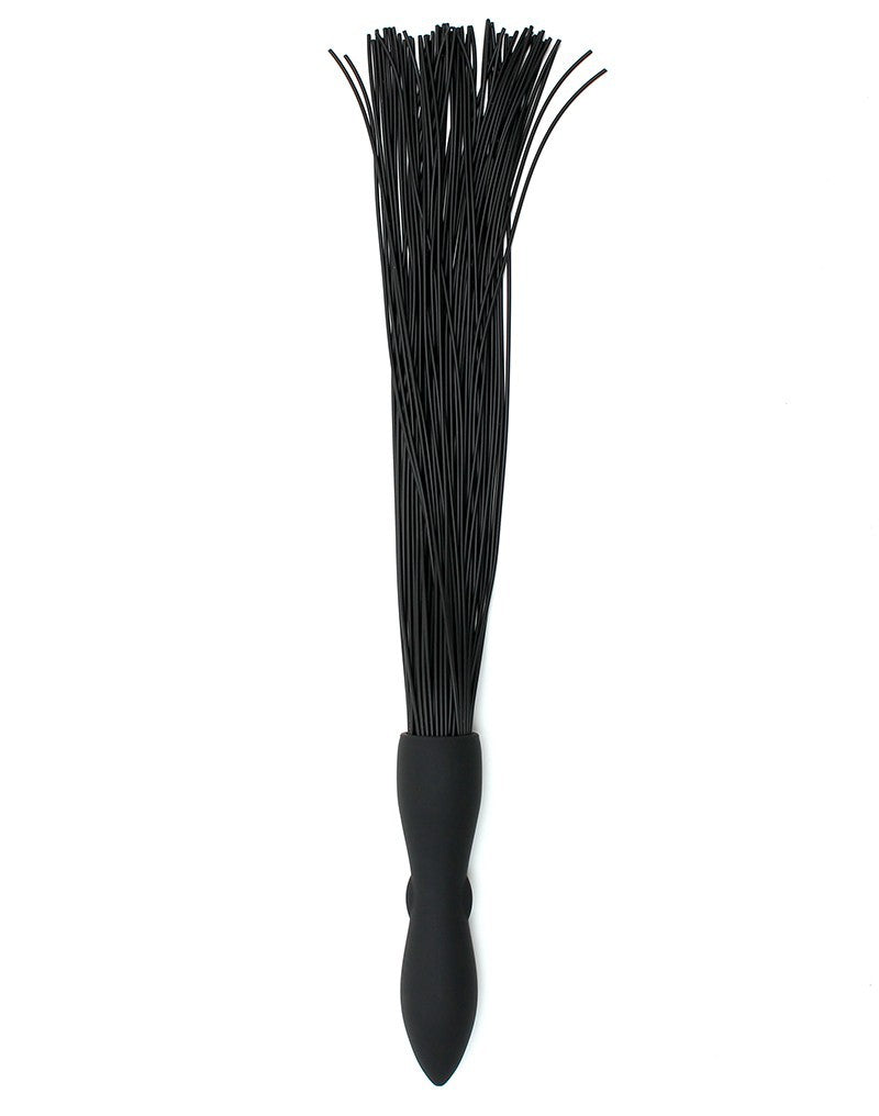 Rimba Latex Play - Whip With Vibrating Dildo - Black - UABDSM