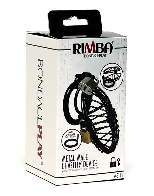 Rimba - Male Chastity Device With Padlock - UABDSM