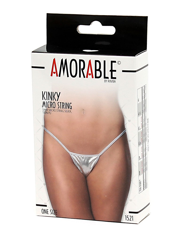 Amorable By Rimba - Mini String - One Size - Silver - UABDSM