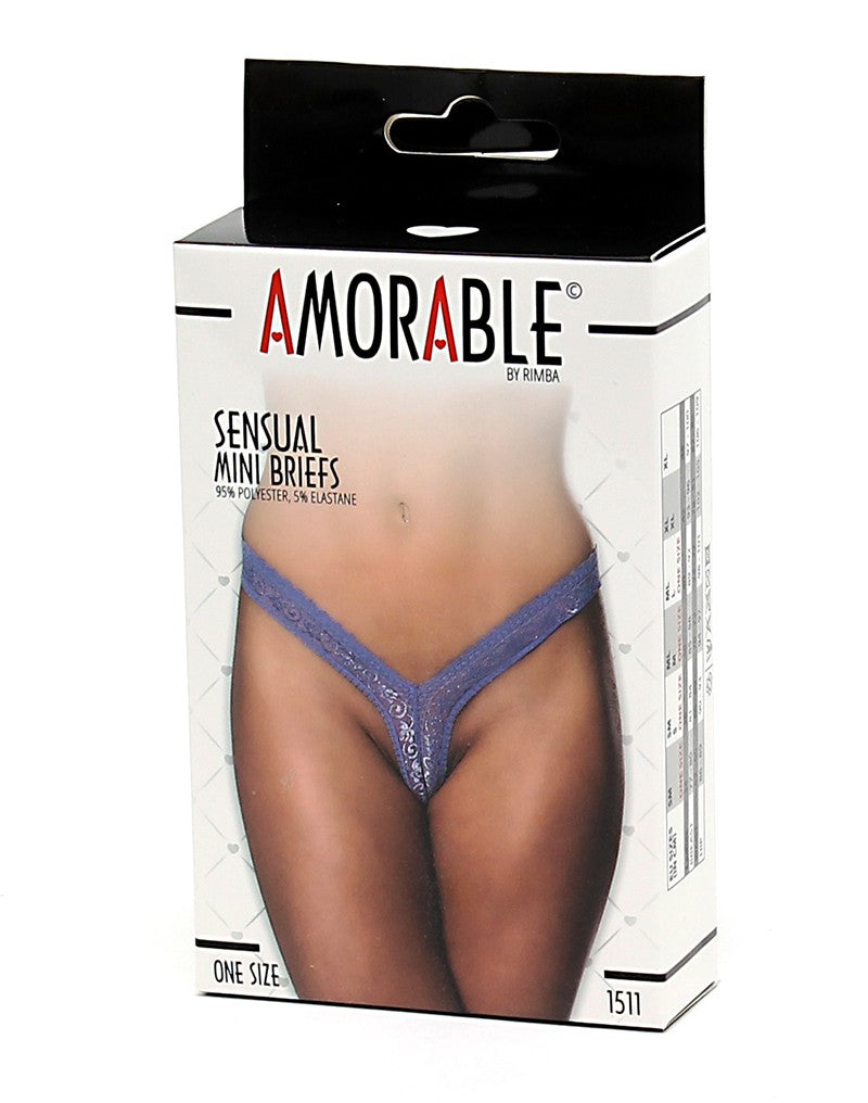 Amorable By Rimba - Mini Slip - One Size - Purple - UABDSM