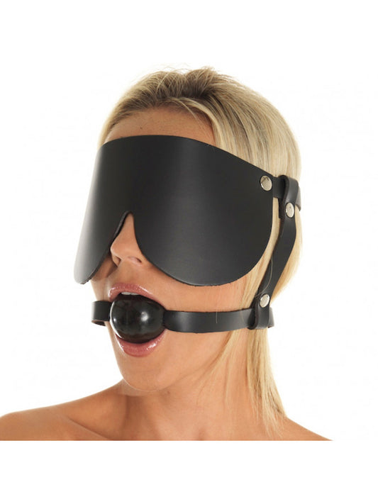 Rimba - Gag With Rubber Ball And Eye Mask Rimba - Gag With Rubber Ball And Eye Mask - UABDSM