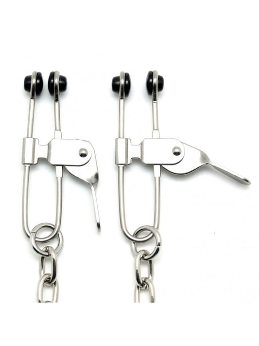 Rimba - Nipple Clamps With Chain - UABDSM