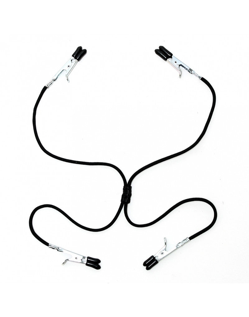 Rimba - Nipple To Labia Clamps With Elastic - UABDSM