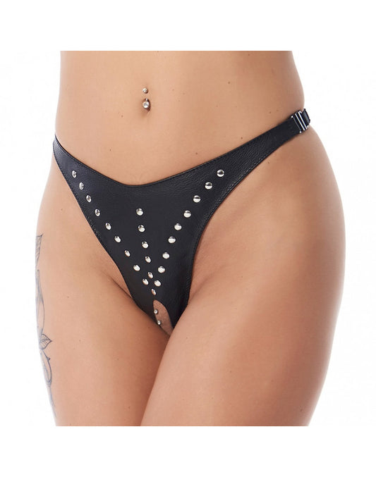 Rimba - Open Crotch Briefs Decorated With Rivets. Rimba - Open Crotch Briefs Decorated With Rivets. - UABDSM