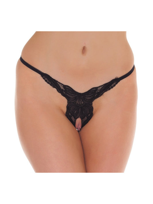 Amorable By Rimba - Open String - One Size - Black Amorable By Rimba - Open String - One Size - Black - UABDSM