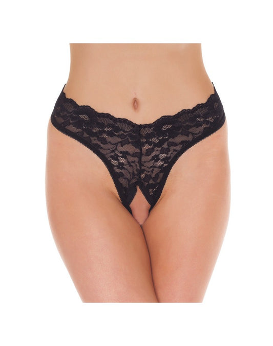 Amorable By Rimba - Open String - One Size - Black Amorable By Rimba - Open String - One Size - Black - UABDSM