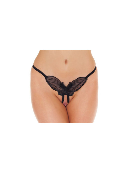 Amorable By Rimba - Open String - One Size - Black Amorable By Rimba - Open String - One Size - Black - UABDSM