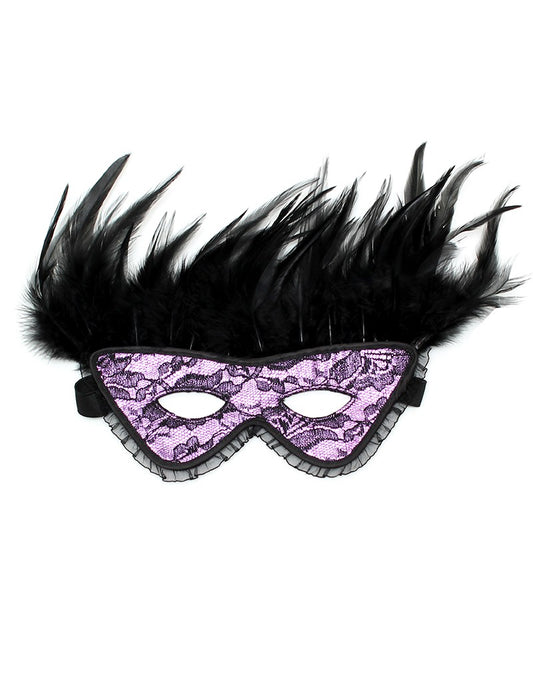 Rimba - Satin Look Feather Mask - UABDSM