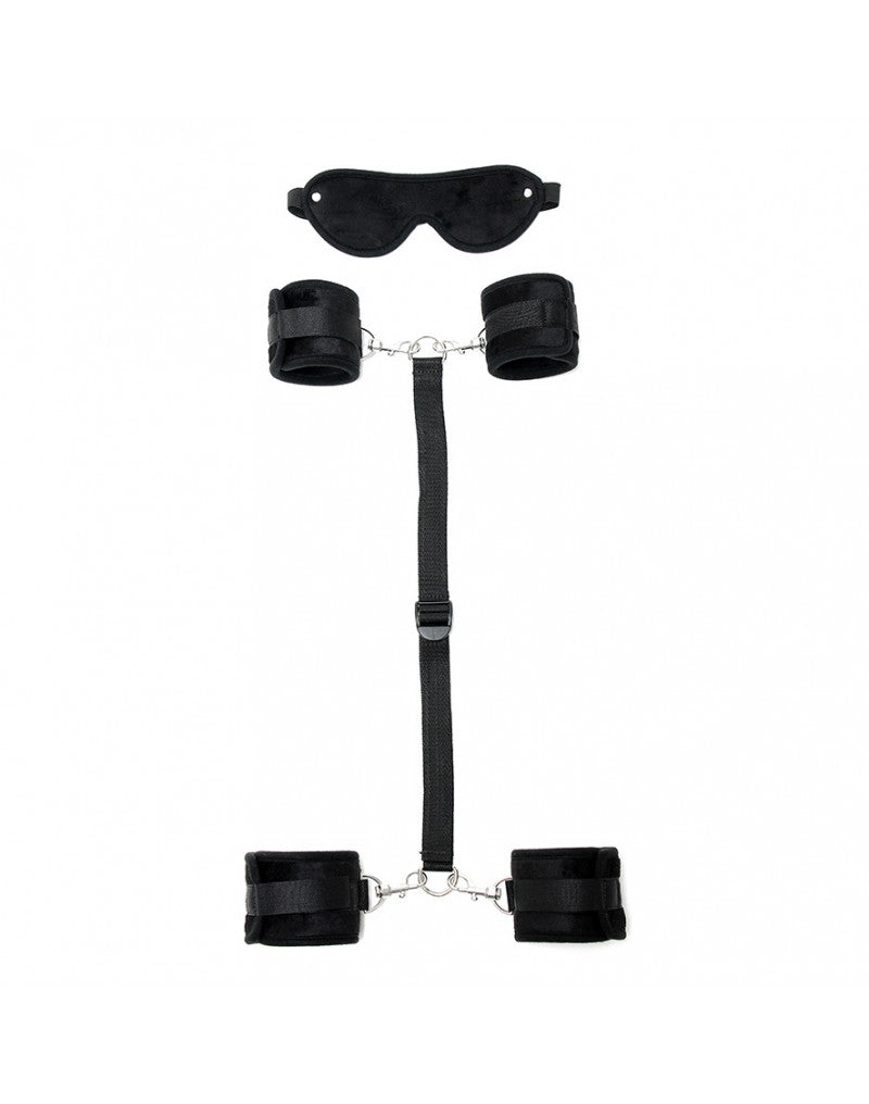 Rimba - Soft Hand- To Ankle Cuffs With Eye Mask - UABDSM