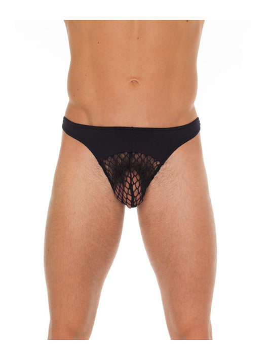 Amorable By Rimba - Thong With Mesh - One Size - Black Amorable By Rimba - Thong With Mesh - One Size - Black - UABDSM