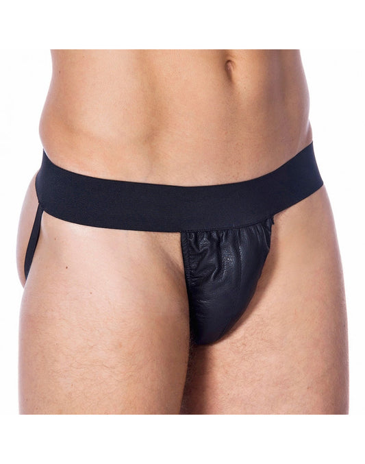Rimba - Leather Jock StrapBackless String With Wide Elastic Rimba - Leather Jock StrapBackless String With Wide Elastic - UABDSM