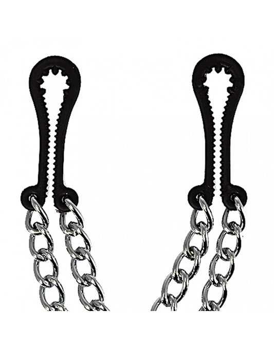 Rimba - Nipple Clamps Plastic With Double Chain Rimba - Nipple Clamps Plastic With Double Chain - UABDSM
