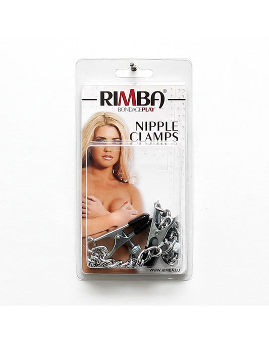 Rimba - Nipple Clamps LARGE Adjustable With Chain Rimba - Nipple Clamps LARGE Adjustable With Chain - UABDSM