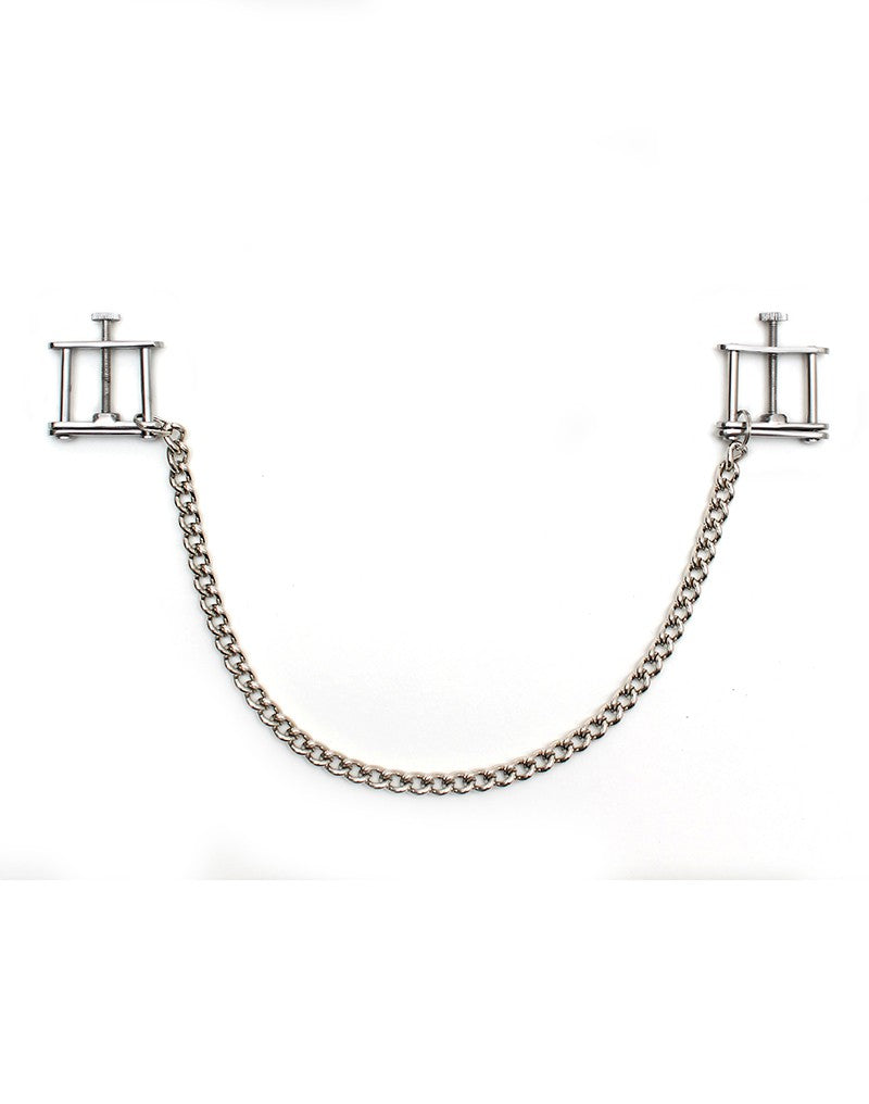 Rimba - Adjustable Nipple Clamps With Chain - UABDSM