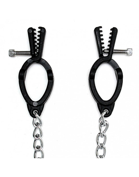 Rimba - Nipple Clamps Plastic With Chain Rimba - Nipple Clamps Plastic With Chain - UABDSM