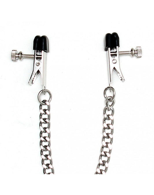 Rimba - Nipple Clamps. Adjustable. With Chain Rimba - Nipple Clamps. Adjustable. With Chain - UABDSM