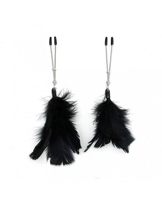 Rimba - Nipple Clamps With Feathers Rimba - Nipple Clamps With Feathers - UABDSM