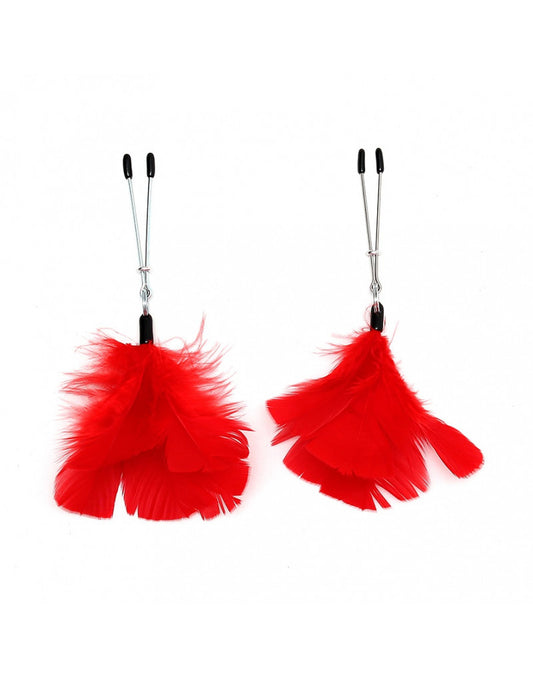 Rimba - Nipple Clamps With Feathers Rimba - Nipple Clamps With Feathers - UABDSM