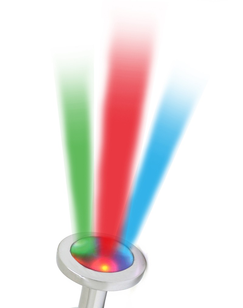 Rimba Toys - Pisa - Butt Plug With LED Lights - Silver - UABDSM