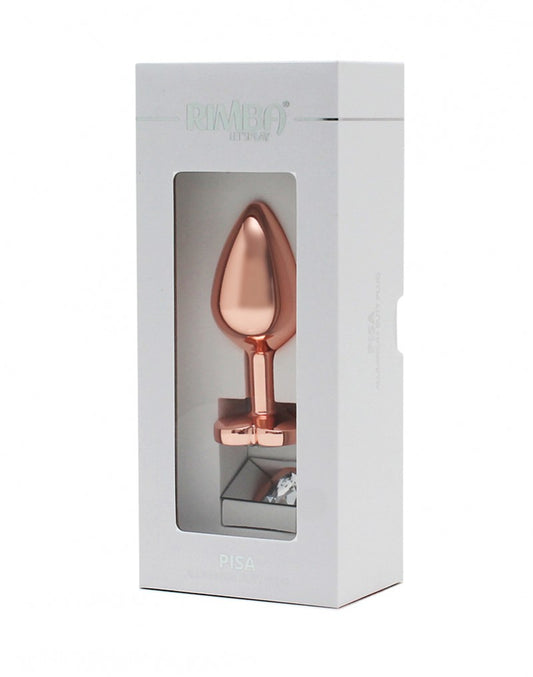 Rimba Toys - Pisa - Heart Shaped Butt Plug - Rose Gold - UABDSM