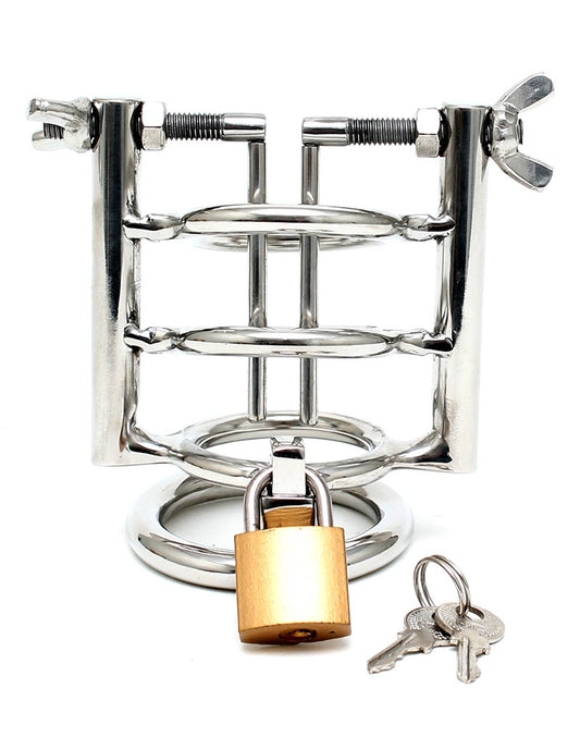 Rimba - Urethral Stretcher With Cockring And Padlock Rimba - Urethral Stretcher With Cockring And Padlock - UABDSM