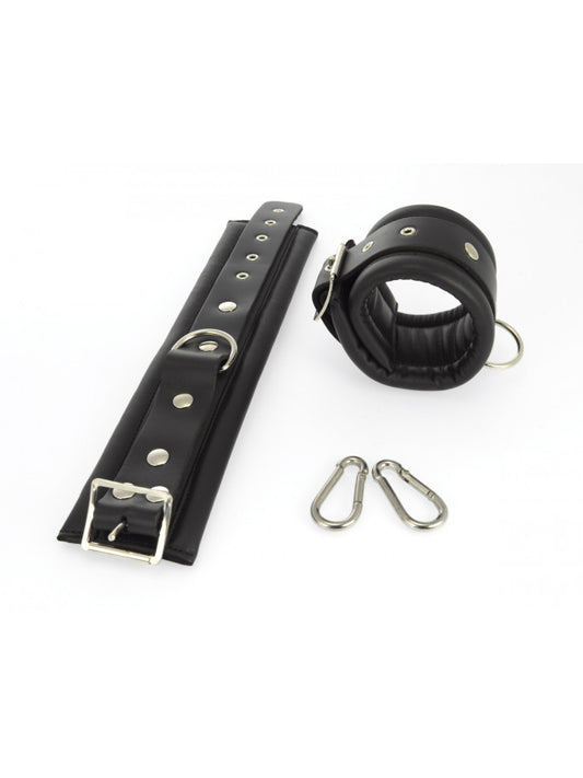 Rimba - Soft Cushioned Anclecuffs With Carabine Hooks Rimba - Soft Cushioned Anclecuffs With Carabine Hooks - UABDSM