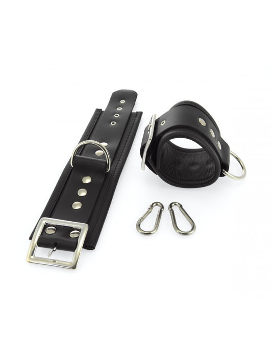 Rimba - Anklecuffs With Carabine Hooks. Wide Rimba - Anklecuffs With Carabine Hooks. Wide - UABDSM