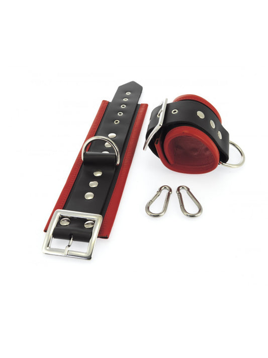 Rimba - Anklecuffs With Carabine Hooks. Wide Rimba - Anklecuffs With Carabine Hooks. Wide - UABDSM