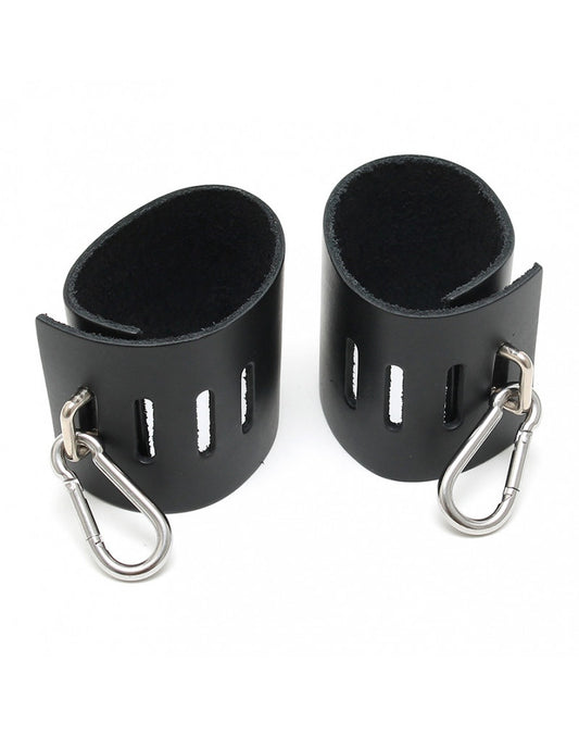 Rimba - Anklecuffs With Bracket And Carabine Hooks. - UABDSM