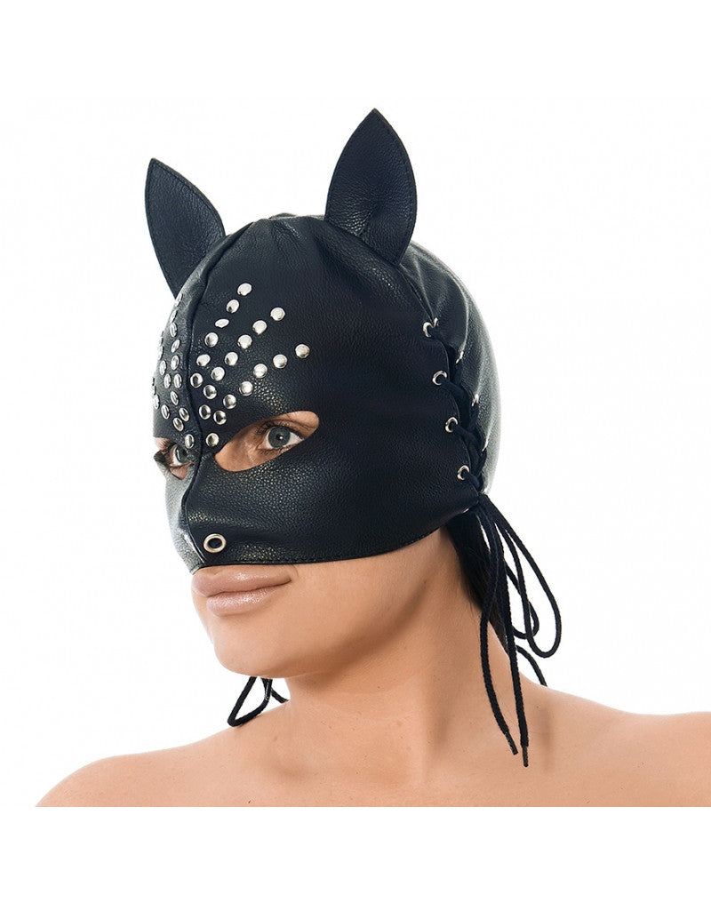 Rimba - Head Mask With Ears. Decorated With Rivets - UABDSM