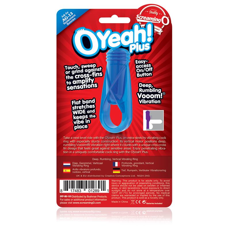 Ring Oyeah! Plus - Blue - UABDSM