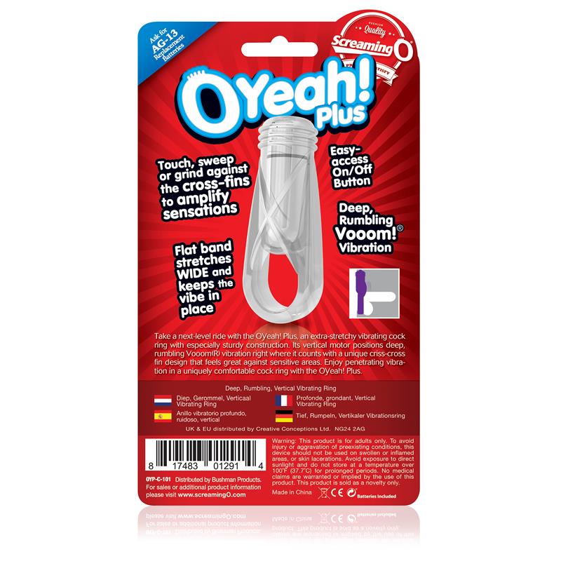 Ring Oyeah! plus - Clear - UABDSM