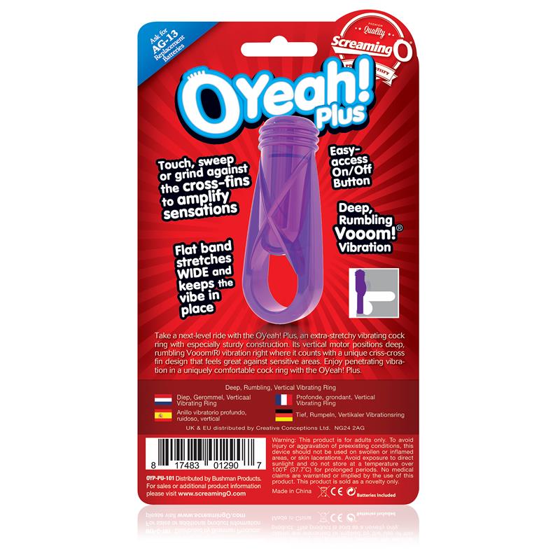 Ring Oyeah! Plus - Purple - UABDSM