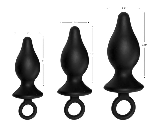 Trinity Vibes Silicone Butt Plug Kit - UABDSM