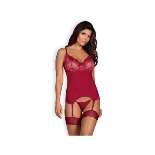 Rosalyne Corset and Thong Red Rosalyne Corset and Thong Red - UABDSM